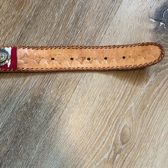 Size Small belt 50% Cotton 50% Leather made in Guatemala - Picture 3 of 5